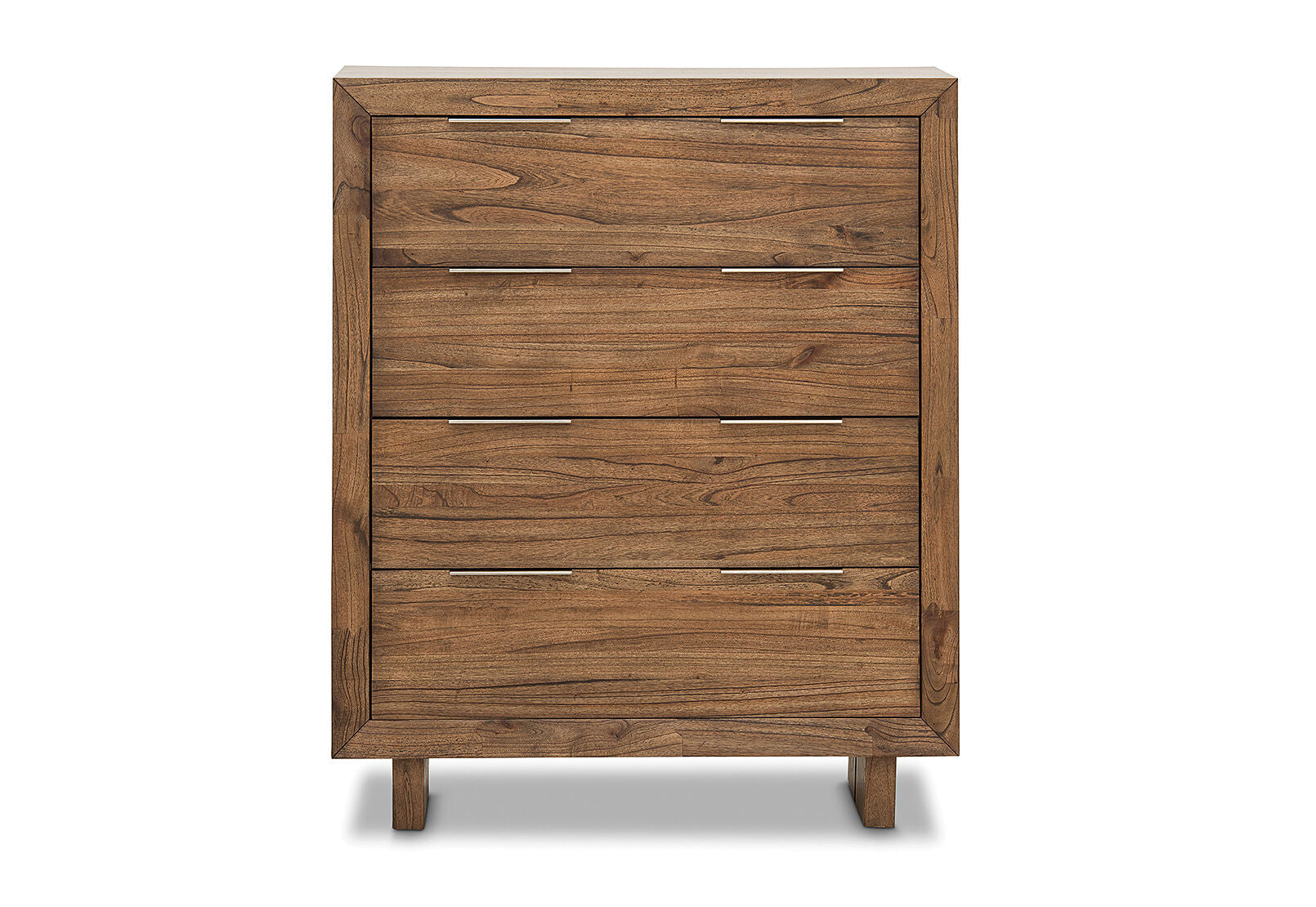 SORVINO 4 DRAWER TALL CHEST LIGHT WALNUT