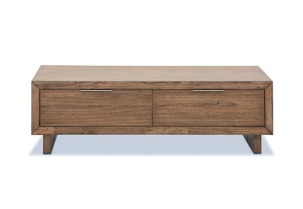 SORVINO 2 DRAWER COFFEE TABLE 	LIGHT WALNUT