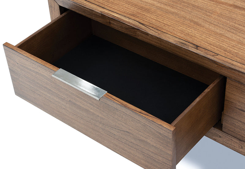 SORVINO 2 DRAWER COFFEE TABLE 	LIGHT WALNUT