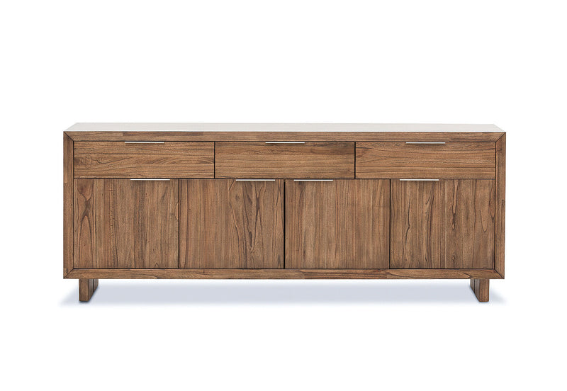 SORVINO 4 DOOR 3 DRAWER BUFFET LIGHT WALNUT