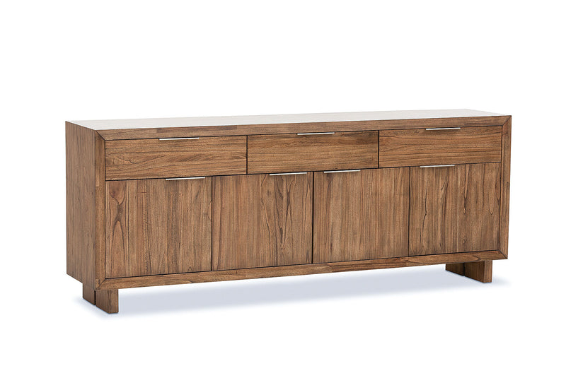 SORVINO 4 DOOR 3 DRAWER BUFFET LIGHT WALNUT