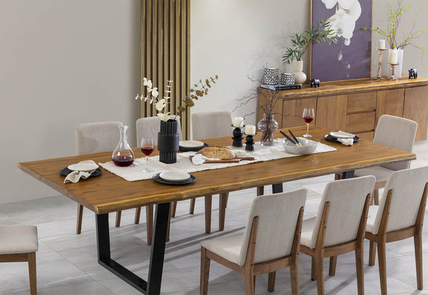 NERO 2200 DINING TABLE NATURAL WALNUT