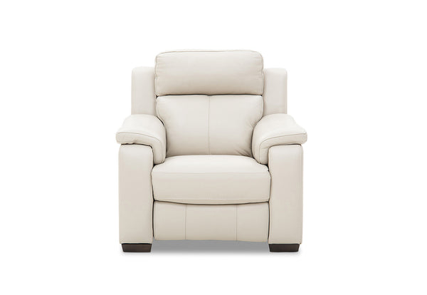 CAPELLO LEATHER ELECTRIC RECLINER BEIGE