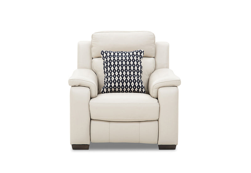 CAPELLO LEATHER ELECTRIC RECLINER BEIGE