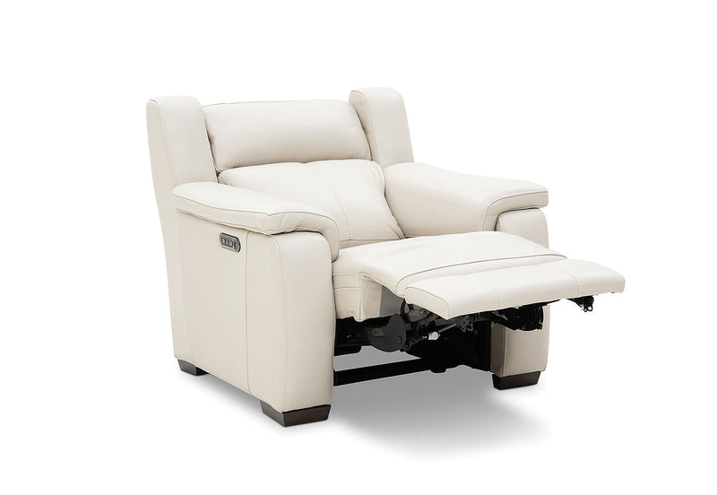 CAPELLO LEATHER ELECTRIC RECLINER BEIGE