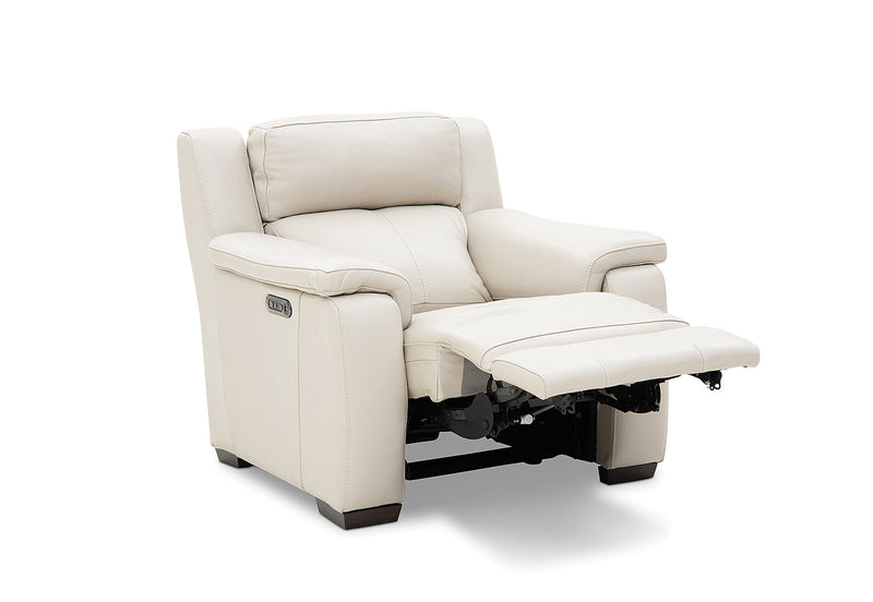 CAPELLO LEATHER ELECTRIC RECLINER BEIGE