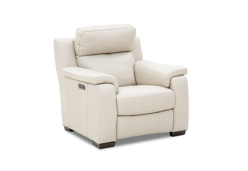 CAPELLO LEATHER ELECTRIC RECLINER BEIGE
