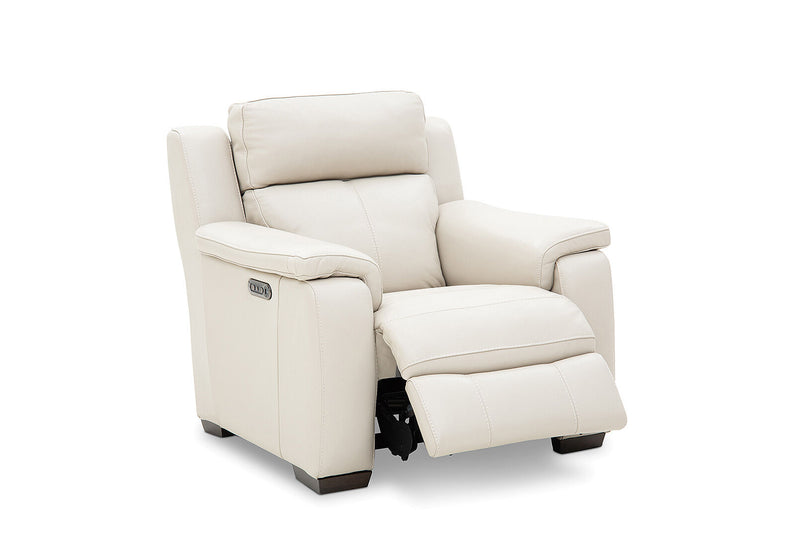 CAPELLO LEATHER ELECTRIC RECLINER BEIGE