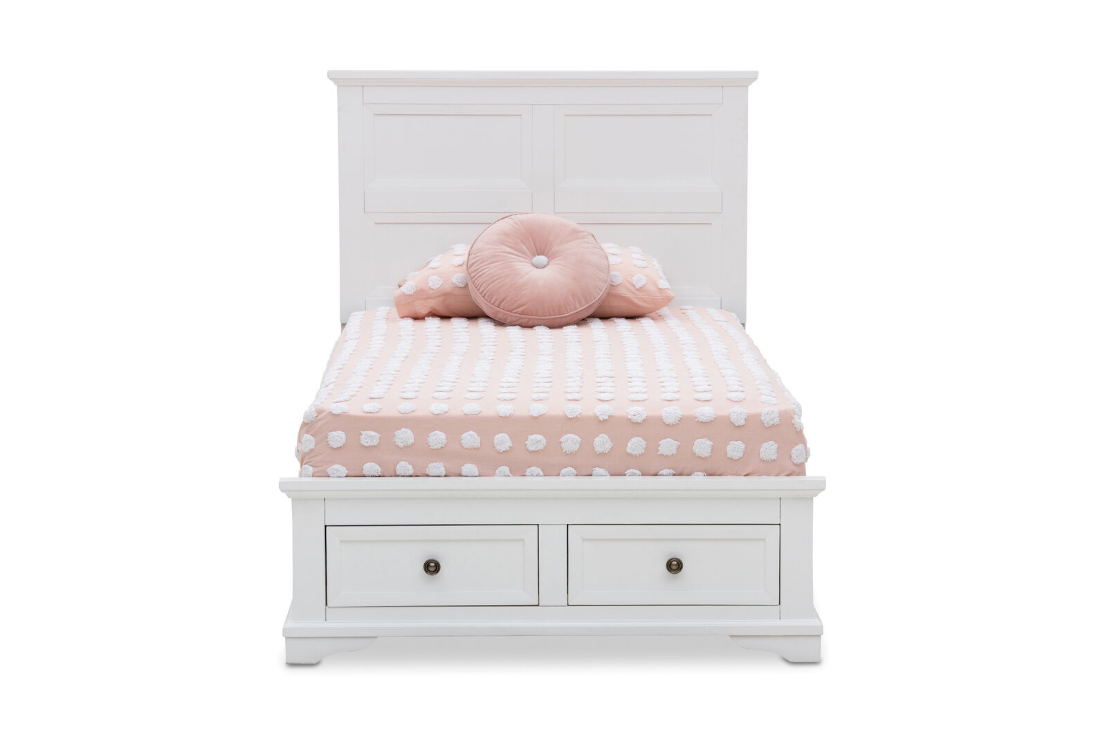 CHANELLE KING SINGLE BED WHITE