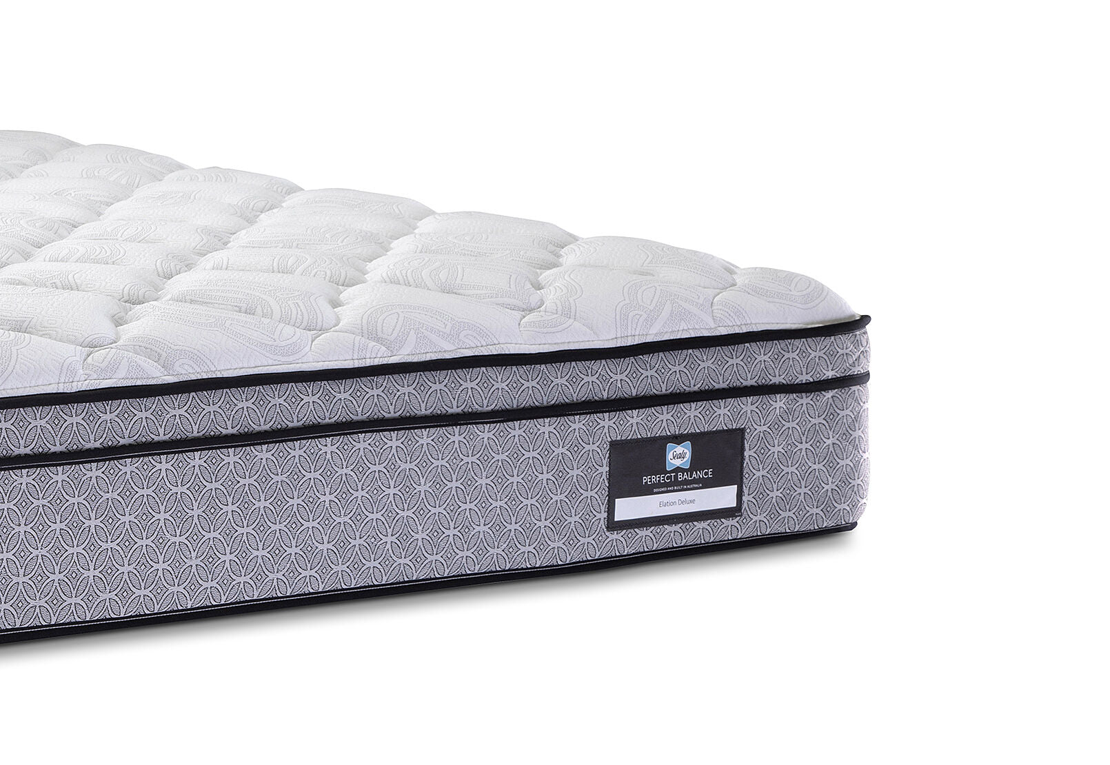 SEALY PERFECT BALANCE ELATION DELUXE KING MATTRESS. GREY