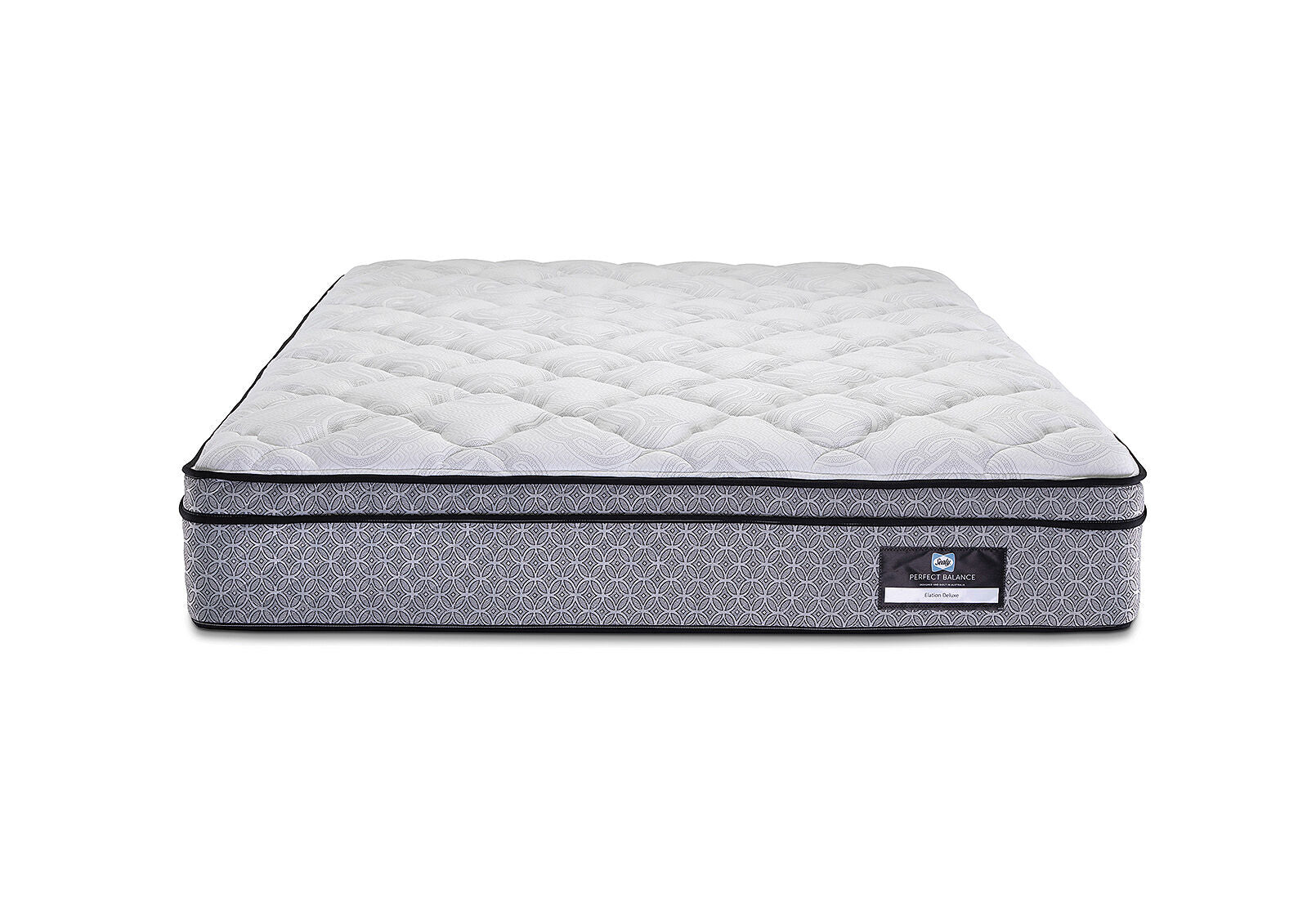 SEALY PERFECT BALANCE ELATION DELUXE KING MATTRESS. GREY