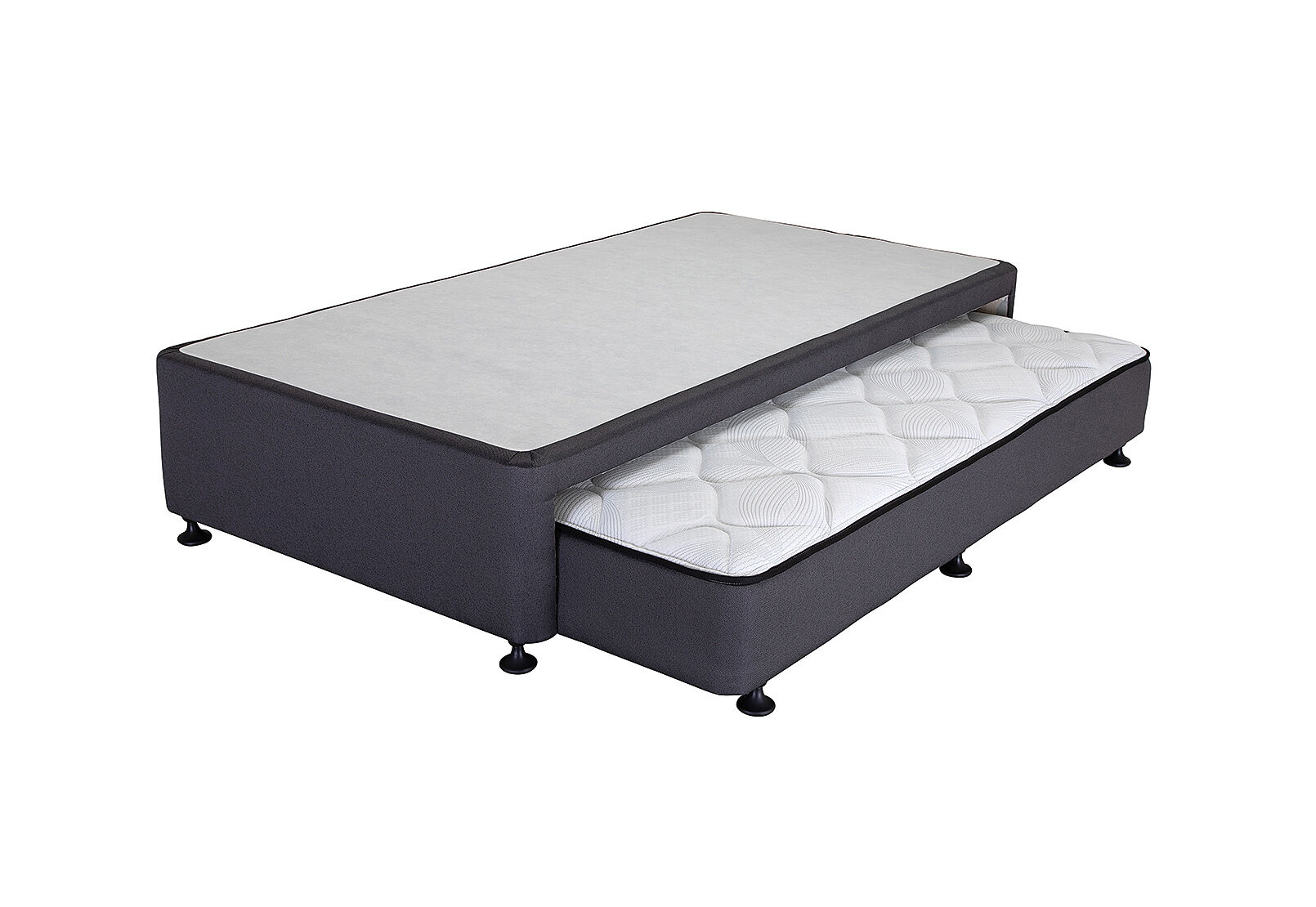 SINGLES BOUNTY BASE KING SINGLE TRUNDLE BASE WHITE