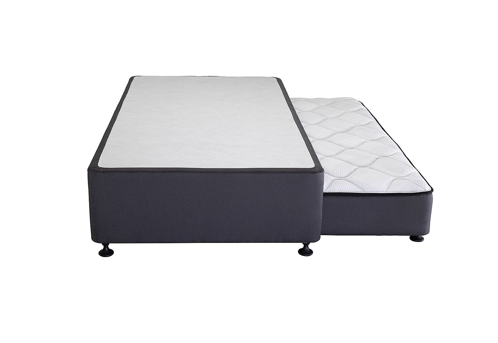 SINGLES BOUNTY BASE KING SINGLE TRUNDLE BASE WHITE