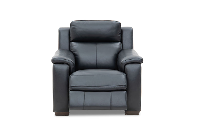 CAPELLO LEATHER ELECTRIC RECLINER BLACK
