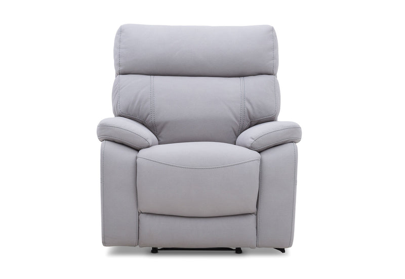ALFRED FABRIC RECLINER LIGHT GREY