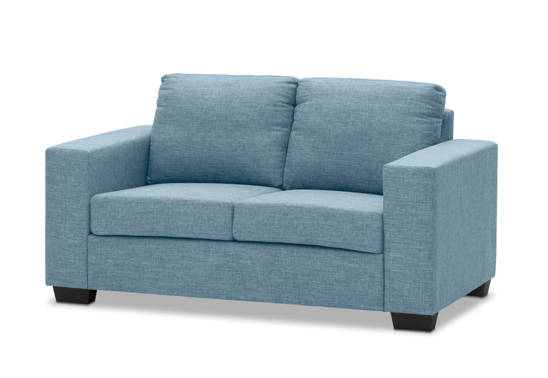 BONZA FABRIC 2 SEATER SOFA BIANCO LIGHT BLUE