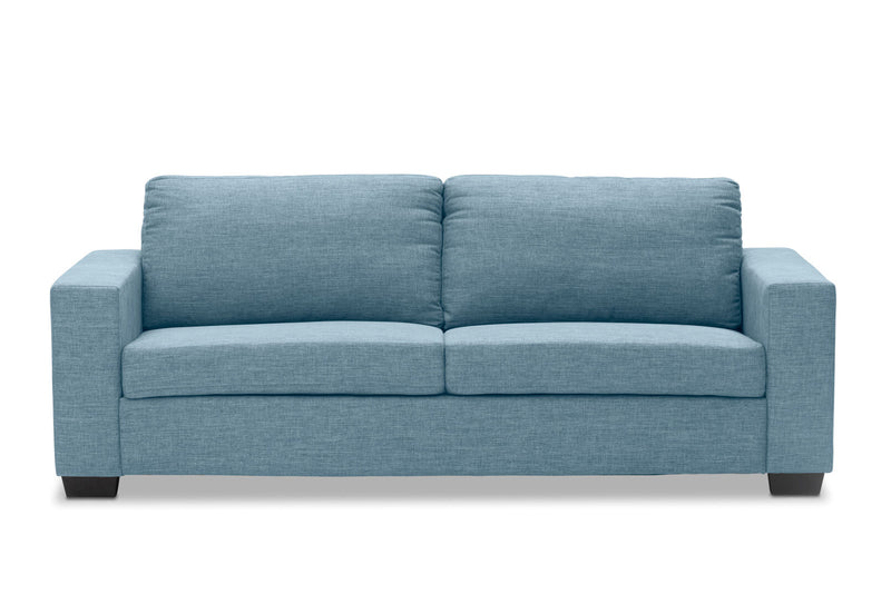 BONZA FABRIC 3 SEATER SOFA BIANCO LIGHT BLUE