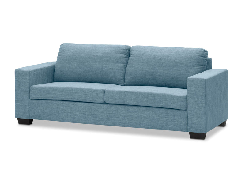 BONZA FABRIC 3 SEATER SOFA BIANCO LIGHT BLUE