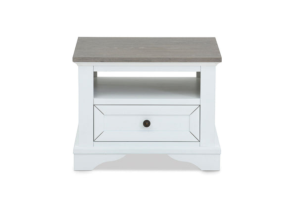 MARSEILLE LAMP TABLE WHITE/GREY