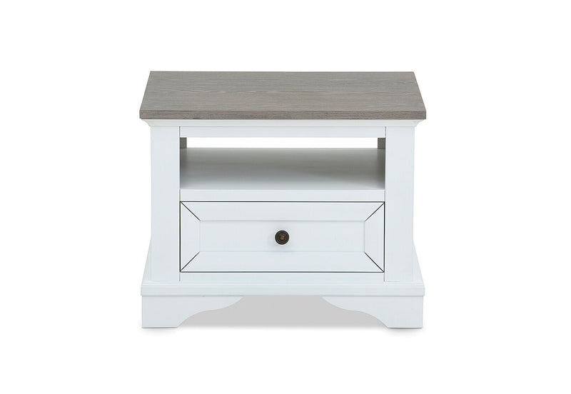 MARSEILLE LAMP TABLE WHITE/GREY