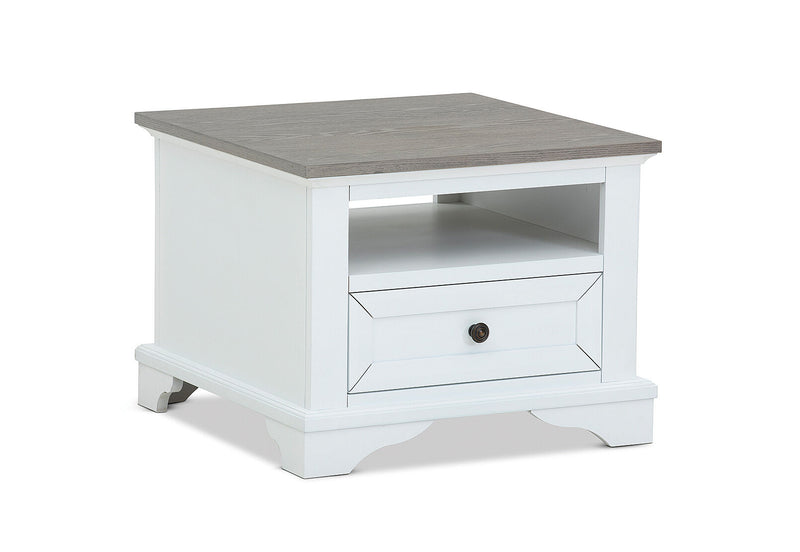 MARSEILLE LAMP TABLE WHITE/GREY