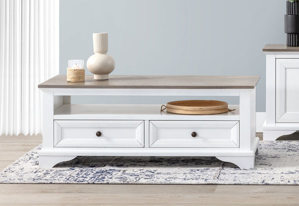 MARSEILLE COFFEE TABLE 	WHITE/GREY