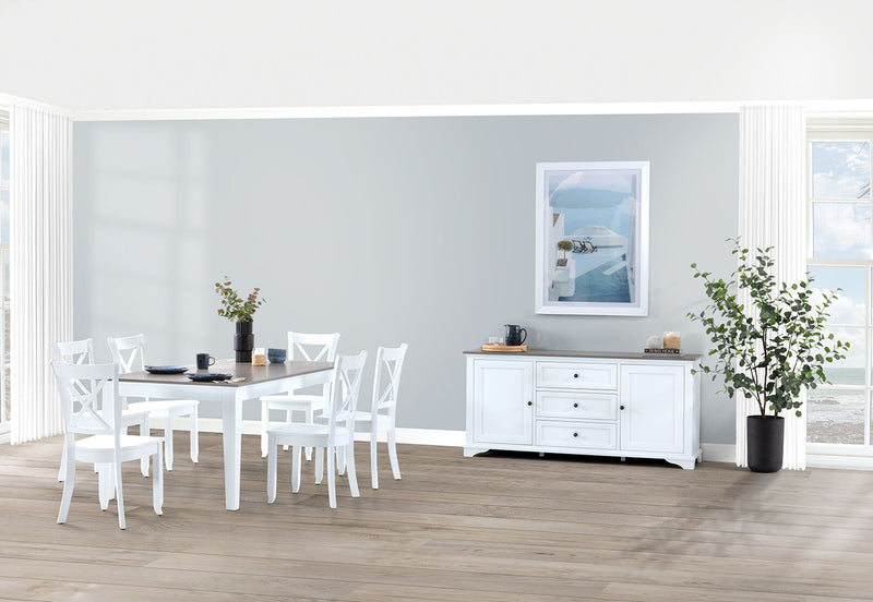 MARSEILLE BUFFET WHITE/GREY