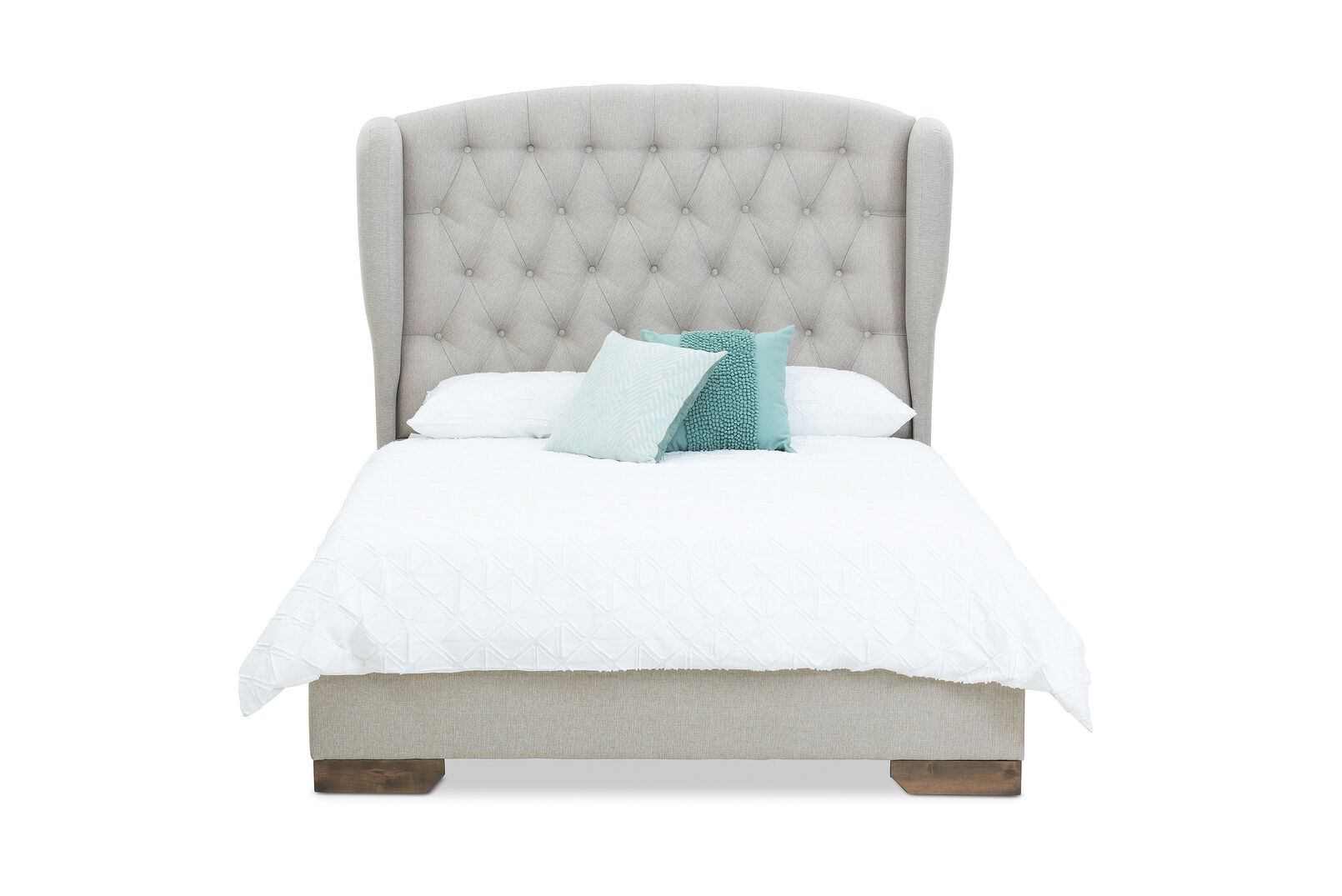 AVA KING BED BEIGE