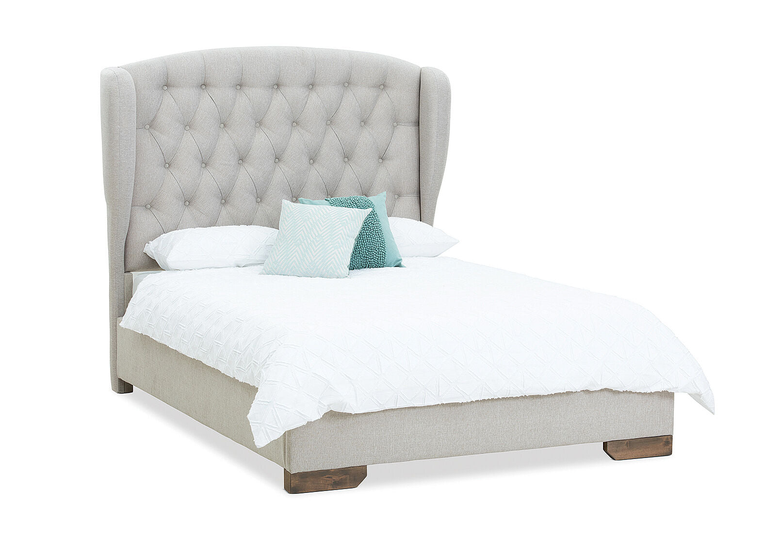 AVA KING BED BEIGE