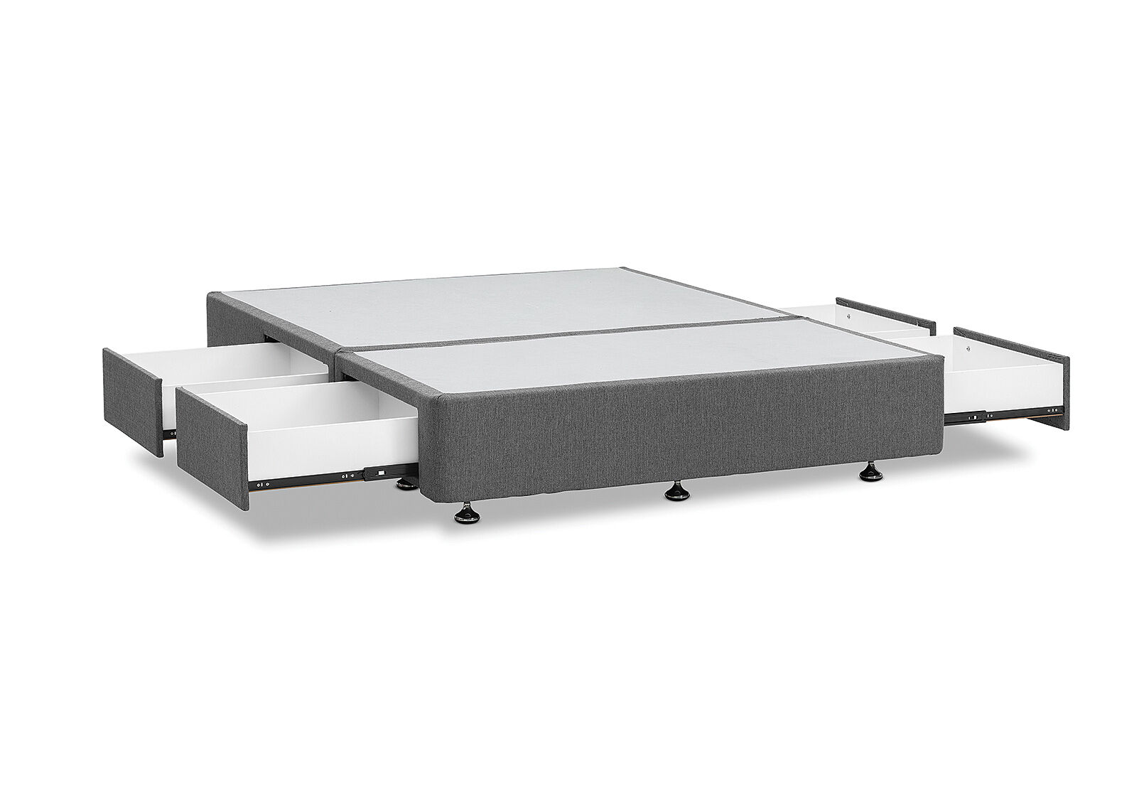 ORTHOKINETIC CLASSIC KING BASE WITH 4 DRAWERS (MTO) GREY