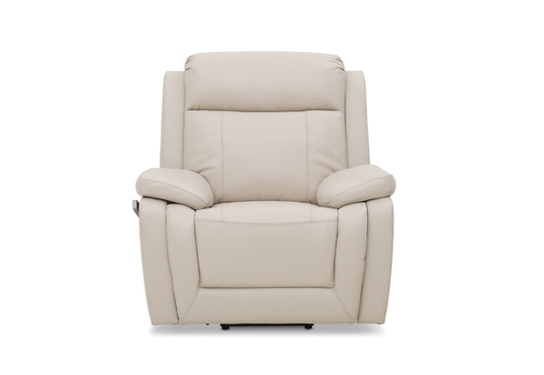 SAN MARCO LEATHER ELECTRIC LIFT CHAIR BEIGE