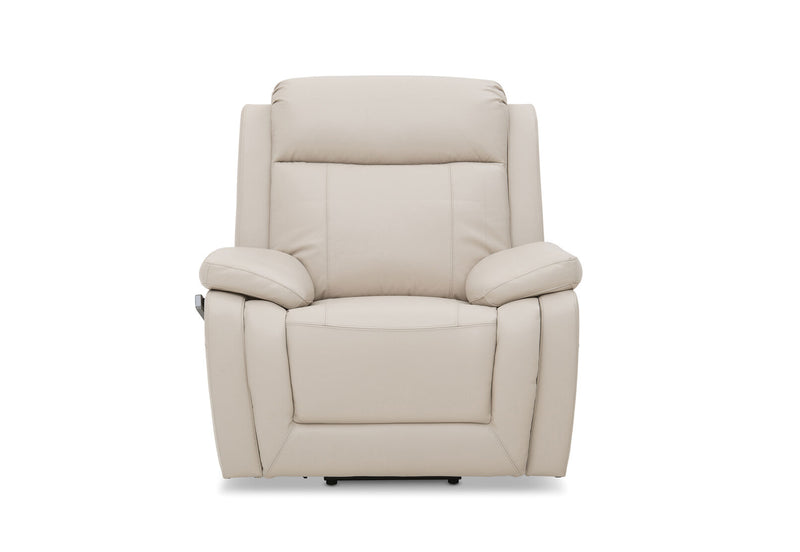 SAN MARCO LEATHER ELECTRIC LIFT CHAIR BEIGE