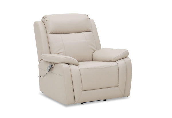 SAN MARCO LEATHER ELECTRIC LIFT CHAIR BEIGE