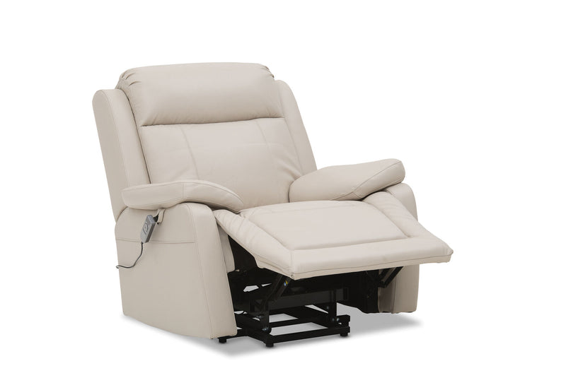 SAN MARCO LEATHER ELECTRIC LIFT CHAIR BEIGE