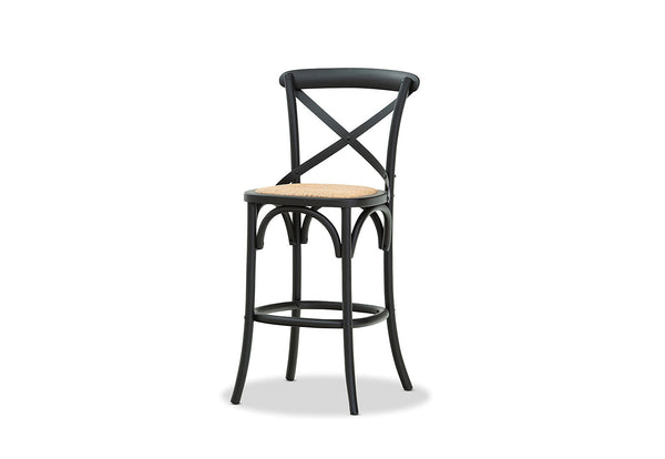 BORDEAUX CROSS BACK STOOL BLACK