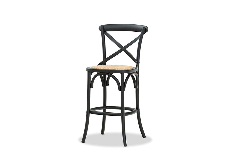 BORDEAUX CROSS BACK STOOL BLACK