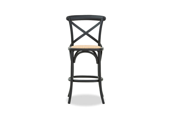 BORDEAUX CROSS BACK STOOL BLACK