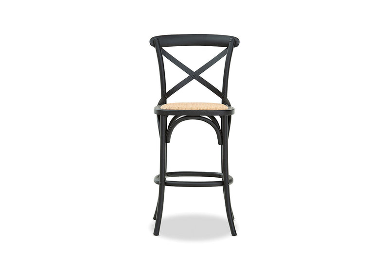 BORDEAUX CROSS BACK STOOL BLACK