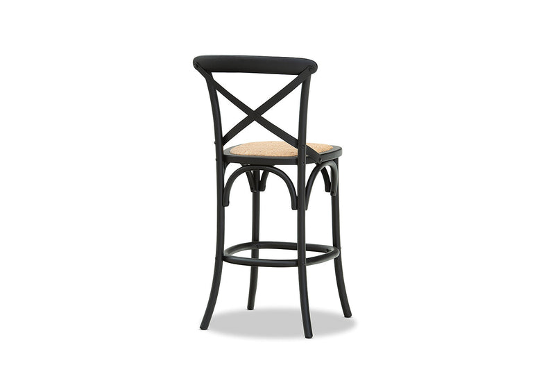 BORDEAUX CROSS BACK STOOL BLACK