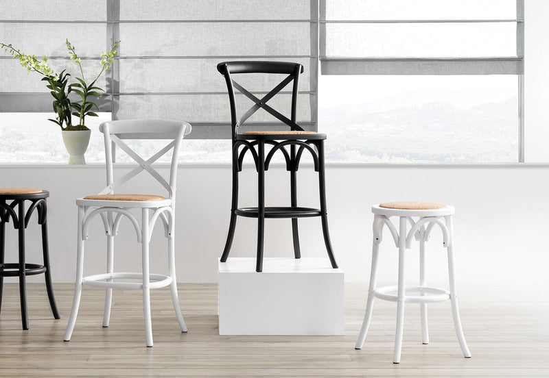 BORDEAUX CROSS BACK STOOL BLACK