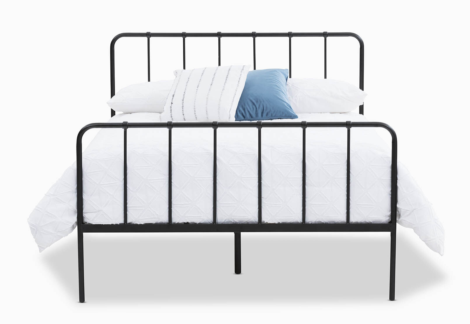 EDINBURGH BLACK DOUBLE BED BLACK