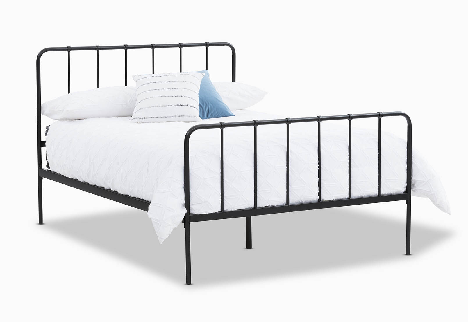 EDINBURGH BLACK DOUBLE BED BLACK