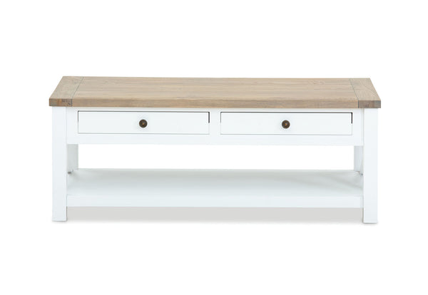 NORMANDY COFFEE TABLE 	WHITE/OAK