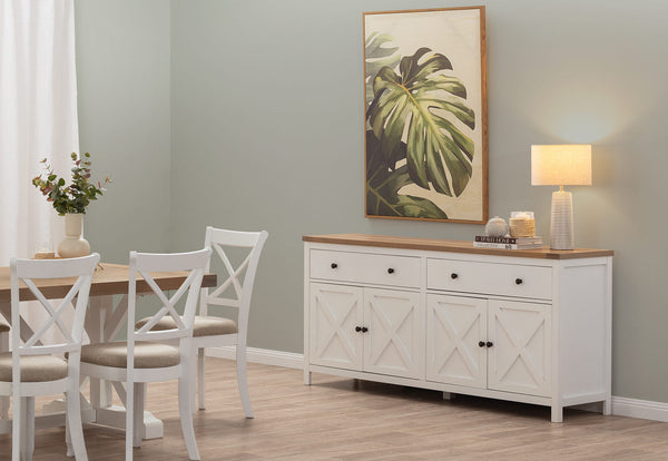 NORMANDY BUFFET WHITE/OAK