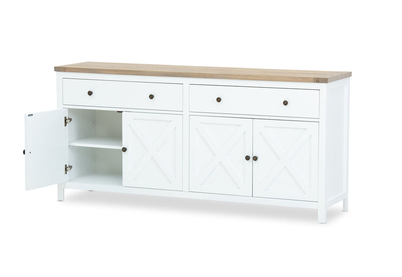 NORMANDY BUFFET WHITE/OAK