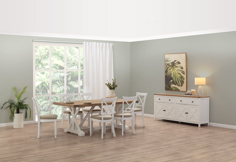 NORMANDY BUFFET WHITE/OAK