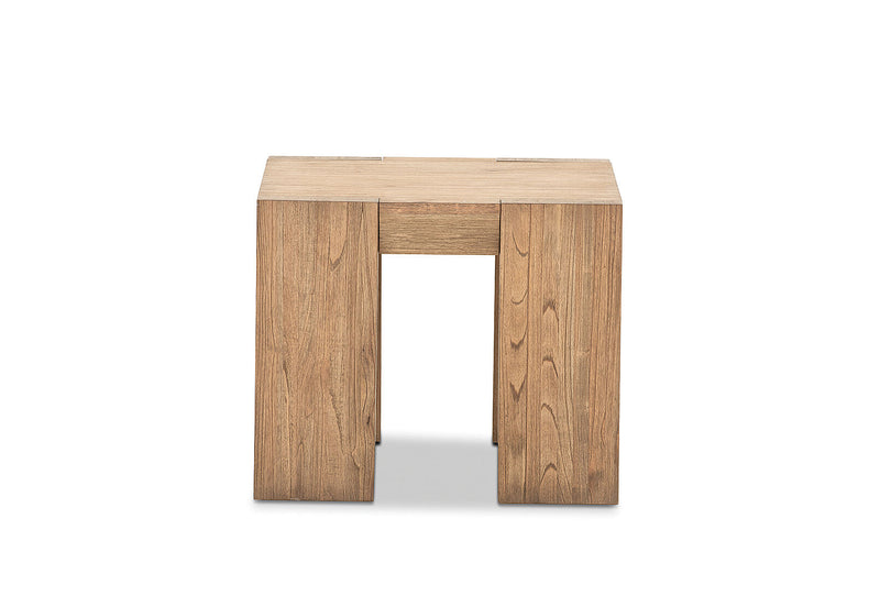 ROMULUS 600 SQUARE LAMP TABLE WALNUT