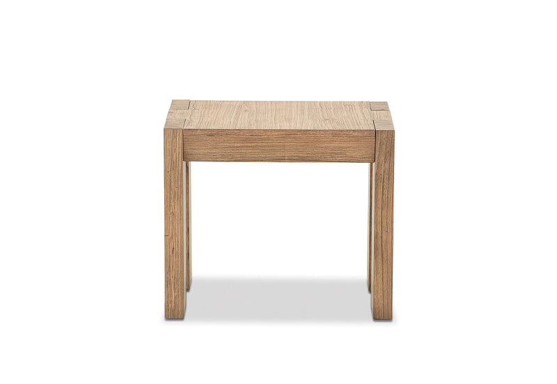 ROMULUS 600 SQUARE LAMP TABLE WALNUT