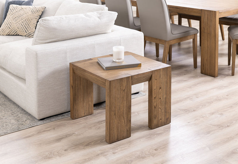 ROMULUS 600 SQUARE LAMP TABLE WALNUT