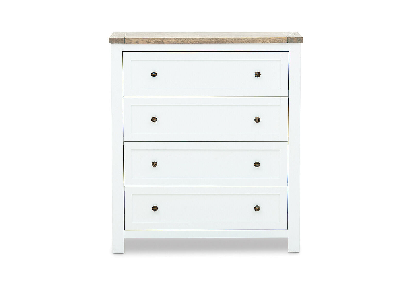 NORMANDY TALL CHEST WHITE/OAK
